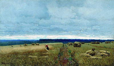 Gloomy Day. Harvest, c.1880/90 | Isaac Levitan