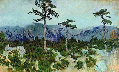 Isaac Levitan | Three Pines, 1886 | Giclée Canvas Print