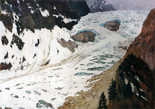 Alps. Snow, 1897 | Isaac Levitan | Giclée Canvas Print