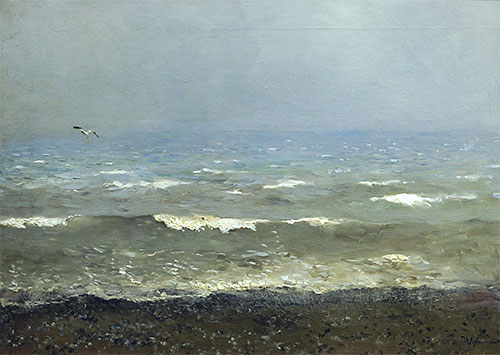 Coast of Mediterranean Sea, 1890 | Isaac Levitan | Giclée Canvas Print