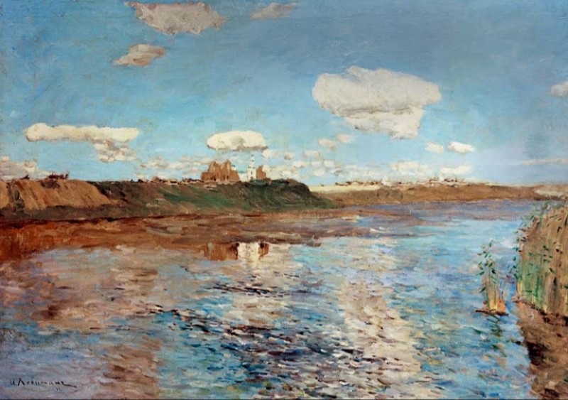 Der See, 1899 | Isaac Levitan | Giclée Leinwand-Kunstdruck