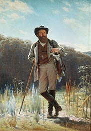 Portrait of the Artist Ivan Ivanovich Shishkin, 1873 by Ivan Kramskoy | Canvas Print