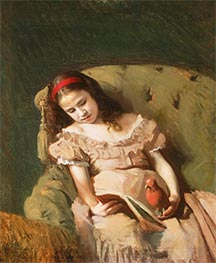 Ivan Kramskoy | Books Got Her, 1872 | Giclée Canvas Print