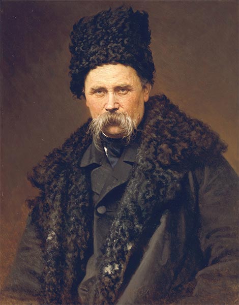 Porträt von Taras Schewtschenko, 1871 | Ivan Kramskoy