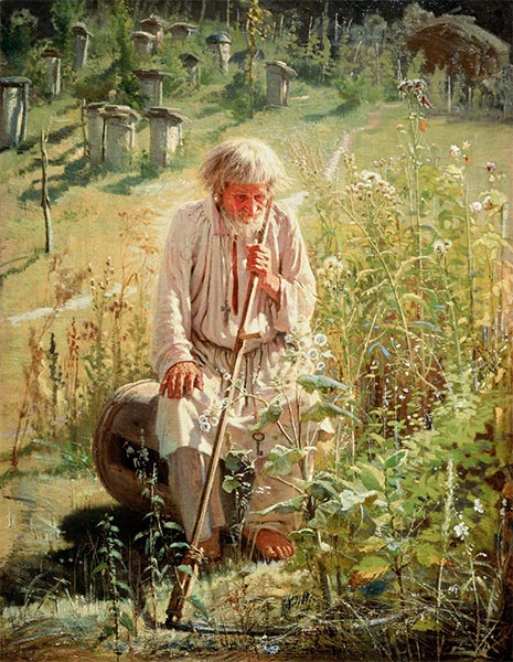 Beekeeper, 1872 | Ivan Kramskoy | Giclée Canvas Print