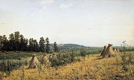 Polesye Landscape, 1884 von Ivan Shishkin | Leinwand Kunstdruck