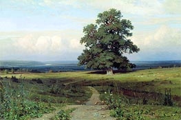 Amidst the Spreading Vale (Among a Valley...), 1883 by Ivan Shishkin | Canvas Print