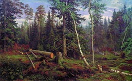 Ivan Shishkin | Logging | Giclée Canvas Print
