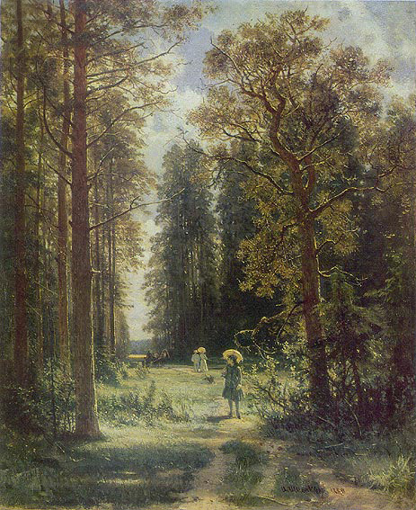 Weg im Wald, 1880 | Ivan Shishkin | Giclée Leinwand Kunstdruck