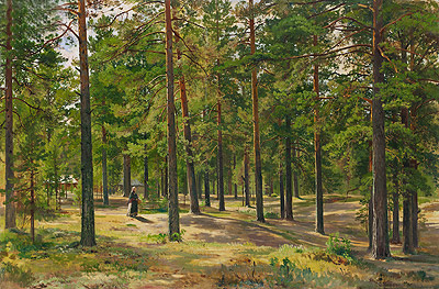 In the Pine Forest, 1889 | Ivan Shishkin | Giclée Leinwand Kunstdruck