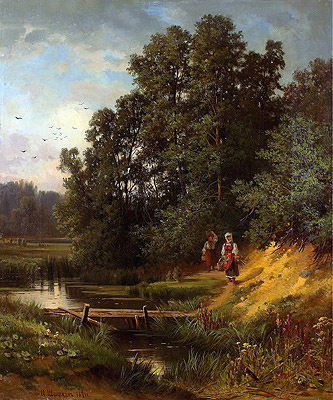 Ivan Shishkin | At the Creek, 1891 | Giclée Canvas Print