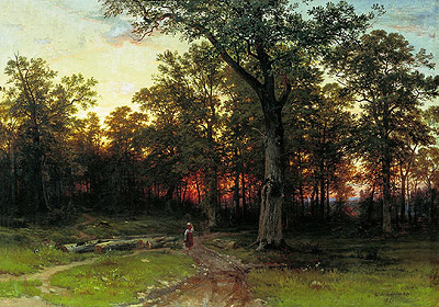 Wood in the Evening, 1868/69 | Ivan Shishkin | Giclée Canvas Print