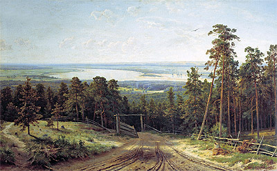 Kama near Yelabuga, 1895 | Ivan Shishkin | Giclée Leinwand Kunstdruck