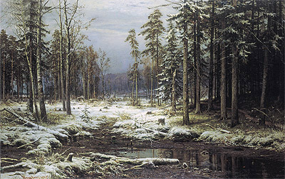 Ivan Shishkin | The First Snow, 1875 | Giclée Canvas Print