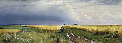 Road in the Rye, 1866 | Ivan Shishkin | Giclée Leinwand Kunstdruck