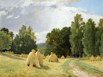 Haystacks, Preobrazhenskoe, 1890 | Ivan Shishkin | Giclée Leinwand Kunstdruck