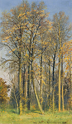 Rowan Trees in Autumn, 1892 | Ivan Shishkin | Giclée Canvas Print