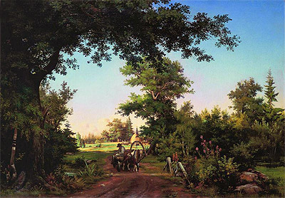 View from the Vicinity of St. Petersburg, 1856 | Ivan Shishkin