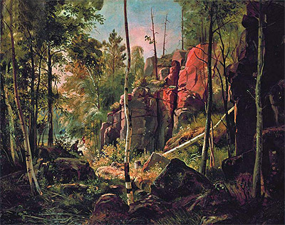 View of Valaam Island (Locality Kukk), c.1859/60 | Ivan Shishkin