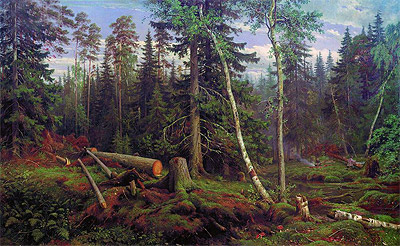 Logging, 1867 | Ivan Shishkin