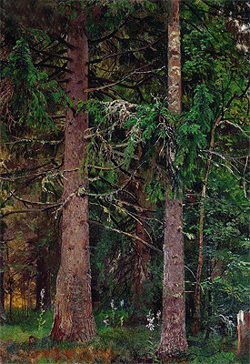 Fichtenwald, c.1889/90 | Ivan Shishkin