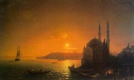 Aivazovsky | View of Constantinople by Moonlight | Giclée Canvas Print