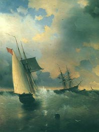 The Windjamer, Sailing-Ship | Aivazovsky | Painting Reproduction