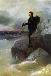 Aivazovsky | Pushkin bids Farewell to the Black Sea | Giclée Canvas Print