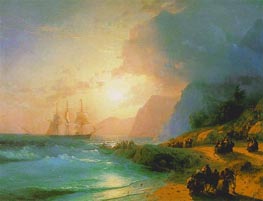 On the Island of Crete, 1867 by Aivazovsky | Canvas Print
