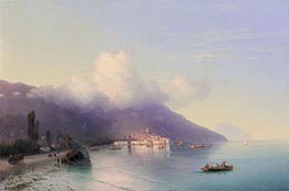 View of Yalta, 1867 by Aivazovsky | Canvas Print