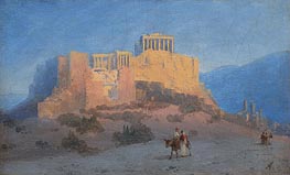View of the Acropolis, n.d. by Aivazovsky | Canvas Print
