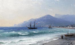 Crimean Coast, n.d. von Aivazovsky | Leinwand Kunstdruck