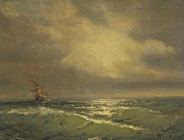 Sunlit Waves, n.d. von Aivazovsky | Leinwand Kunstdruck