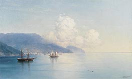 The Bay of Yalta, n.d. von Aivazovsky | Leinwand Kunstdruck
