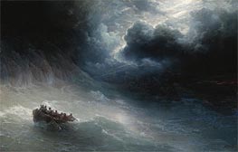 The Wrath of the Seas, 1886 von Aivazovsky | Leinwand Kunstdruck