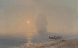 Sailing through the Haze, n.d. by Aivazovsky | Canvas Print
