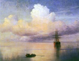 Calm Sea, 1872 von Aivazovsky | Leinwand Kunstdruck