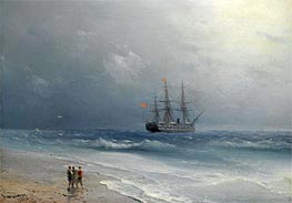 Calm Waters, 1875 by Aivazovsky | Canvas Print