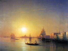Venice, 1874 von Aivazovsky | Leinwand Kunstdruck