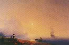 Crimean Tartars on the Sea Shore | Aivazovsky | Gemälde Reproduktion
