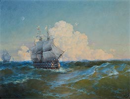 Aivazovsky | Ship 'Twelve Apostles' | Giclée Canvas Print