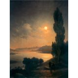 Constantinople, Moonlit View from Eyup | Aivazovsky