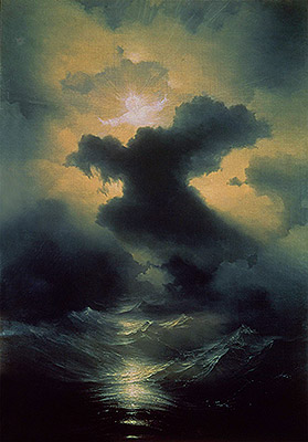 Chaos. Die Erschaffung der Welt, 1841 | Aivazovsky | Giclée Leinwand Kunstdruck