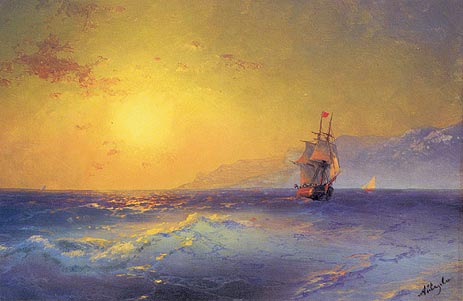 At the Crimean Coast, c.1890 | Aivazovsky | Giclée Canvas Print