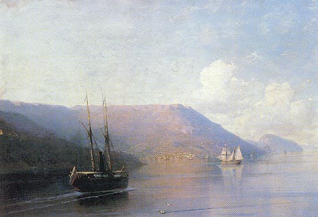 Die Krimküste, 1886 | Aivazovsky | Giclée Leinwand Kunstdruck