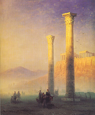 The Acropolis in Athens, 1883 | Aivazovsky | Giclée Leinwand Kunstdruck