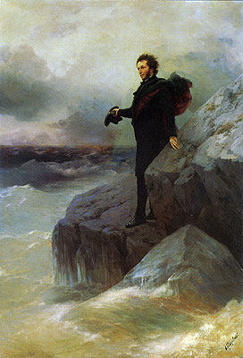 Pushkin bids Farewell to the Black Sea, 1887 | Aivazovsky | Giclée Leinwand Kunstdruck