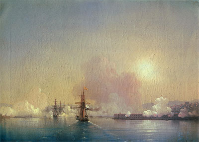 Arrival into Sevastopol Bay, 1852 | Aivazovsky | Giclée Leinwand Kunstdruck
