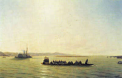 Alexander II Crossing the Danube, 1878 | Aivazovsky | Giclée Canvas Print