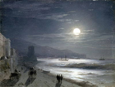 Moon Night, 1885 | Aivazovsky | Giclée Leinwand Kunstdruck